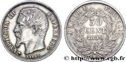 50 centimes Napoléon III, tête nue 1859 Strasbourg F.187/11