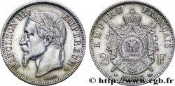 2 francs Napoléon III, tête laurée 1866 Strasbourg F.263/3