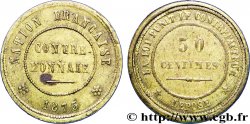 50 centimes, contre-monnaie en cuivre-aluminium 1873 GEM.249 4