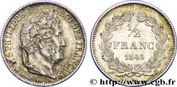 1/2 franc Louis-Philippe 1845 Rouen F.182/109 SUP58