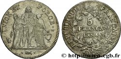 5 francs Union et Force, Union serré, avec glands intérieurs et gland extérieur 1798 Bordeaux F.288/65 TTB45