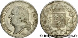 5 francs Louis XVIII, tête nue 1817 Lille F.309/27
