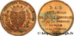Monnaie de visite, module de 5 francs, pour le duc de Bordeaux à la Monnaie de Paris 1828 Paris VG.2658