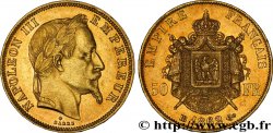 50 francs or Napoléon III, tête laurée 1862 Strasbourg F.548/2