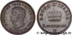 3 centesimi Napoléon Empereur et Roi d’Italie, 2eme type 1811 Milan M.310