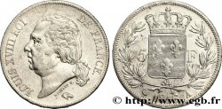 5 francs Louis XVIII, tête nue 1816 Paris F.309/1