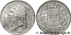 5 francs Louis XVIII, tête nue 1822 Lille F.309/75