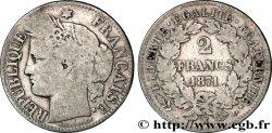 2 francs Cérès, avec légende 1871 Bordeaux F.265/6