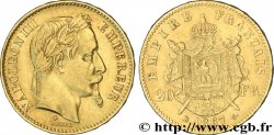 20 francs or Napoléon III, tête laurée, petit BB 1867 Strasbourg F.532/16