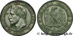 Cinq centimes Napoléon III, tête laurée 1864 Bordeaux F.117/15