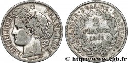 2 francs Cérès, IIe République 1849 Paris F.261/1