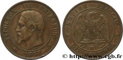 Dix centimes Napoléon III, tête nue 1857 Marseille F.133/44