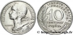 10 centimes Marianne 1963 Paris F.144/3 var.