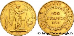 100 francs or Génie, tranche inscrite en relief Dieu protège la France 1906 Paris F.552/19