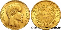 20 francs or Napoléon III, tête nue 1860 Strasbourg F.531/19