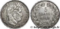 5 francs IIIe type Domard 1848 Strasbourg F.325/18