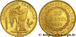 20 francs or Génie, IIIe République 1893 Paris F.533/17