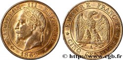 Cinq centimes Napoléon III, tête laurée 1862 Paris F.117/5