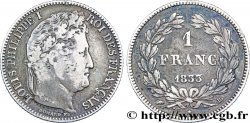 1 franc Louis-Philippe, couronne de chêne 1833 Strasbourg F.210/16