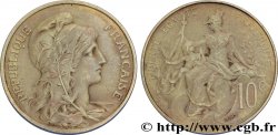 Essai de 10 centimes Daniel-Dupuis en bronze, flan mat 1898 Paris F.136/3 SUP58