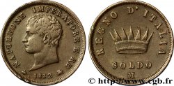 Soldo Napoléon Empereur et Roi d’Italie, 2eme type 1812 Milan M.302