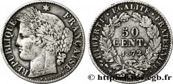 50 centimes Cérès, IIIe République 1872 Bordeaux F.189/4 TTB45