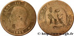 Dix centimes Napoléon III, tête nue 1853 Bordeaux F.133/7