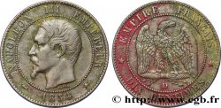 Dix centimes Napoléon III, tête nue 1854 Lyon F.133/15