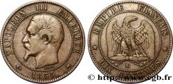 Dix centimes Napoléon III, tête nue 1855 Bordeaux F.133/29
