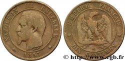 Dix centimes Napoléon III, tête nue 1857 Strasbourg F.133/42