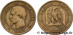 Dix centimes Napoléon III, tête nue 1857 Lille F.133/46