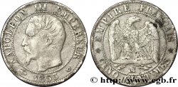 Cinq centimes Napoléon III, tête nue 1855 Marseille F.116/27