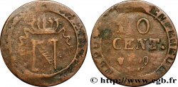 Faux de 10 cent. à l N couronnée - Perpignan F.130/17 var.