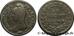 Un décime Dupré, grand module 1799 Paris F.129/22