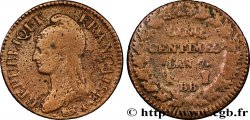 Cinq centimes Dupré, grand module 1799 Strasbourg F.115/58