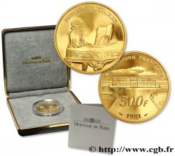 Belle Epreuve 500 francs or - Bicentenaire de la mort de Mozart 1991 Paris F.1810 1