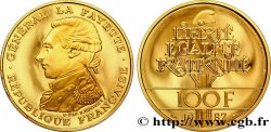 Belle Épreuve Or 100 francs - La Fayette 1987 Pessac F5.1603 2