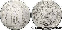 5 francs Union et Force, Union serré, avec glands intérieurs et gland extérieur 1799 Bordeaux F.288/108