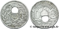 10 centimes Lindauer en zinc, Cmes souligné et millésime avec points, perforation décentrée 1941  F.140/2 var.