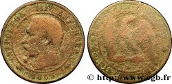 Dix centimes Napoléon III, tête nue 1855 Bordeaux F.133/27 B6