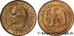 Dix centimes Napoléon III, tête nue 1855 Lille F.133/33
