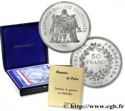 Piéfort argent de 50 francs Hercule 1975 F.427/3P