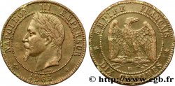 Dix centimes Napoléon III, tête laurée 1865 Strasbourg F.134/15