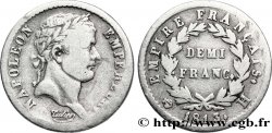 Demi-franc Napoléon Ier tête laurée, Empire français 1813 La Rochelle F.178/53