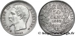 50 centimes Napoléon III, tête nue 1862 Paris F.187/16