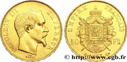 50 francs or Napoléon III, tête nue 1855 Paris F.547/1