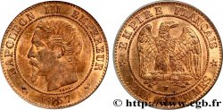 Deux centimes Napoléon III, tête nue 1857 Lille F.107/51