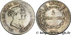 5 franchi, grands bustes 1808 Florence M.439