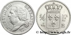 1/4 franc Louis XVIII 1817 Rouen F.163/2
