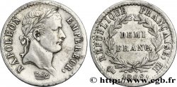 Demi-franc Napoléon Ier tête laurée, République française, buste fin 1808 Strasbourg F.177/4